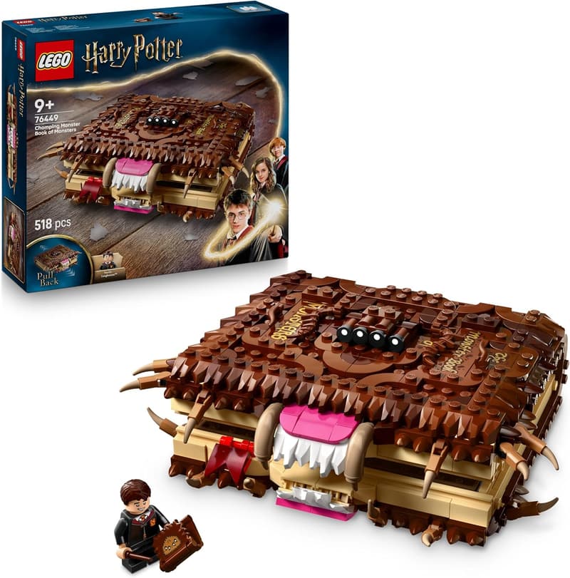 LEGO Harry Potter Monsterbuch der Monster – Interaktives Spielzeug mit Mini-Figur Neville Longbottom