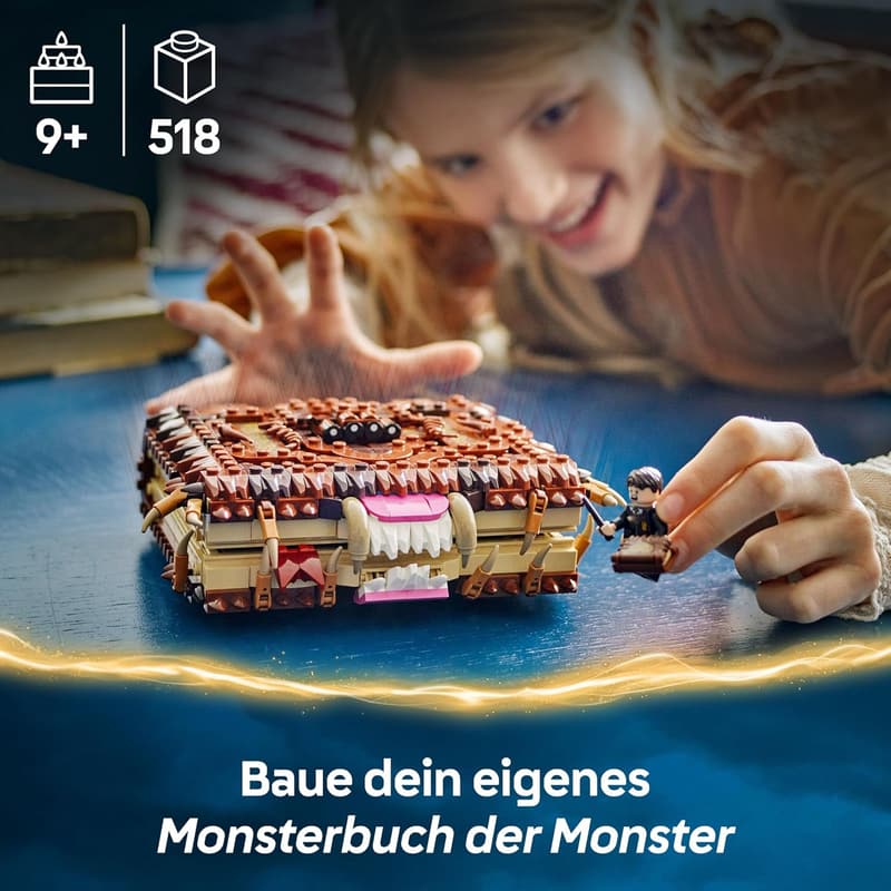 LEGO Harry Potter Monsterbuch der Monster – Interaktives Spielzeug mit Mini-Figur Neville Longbottom