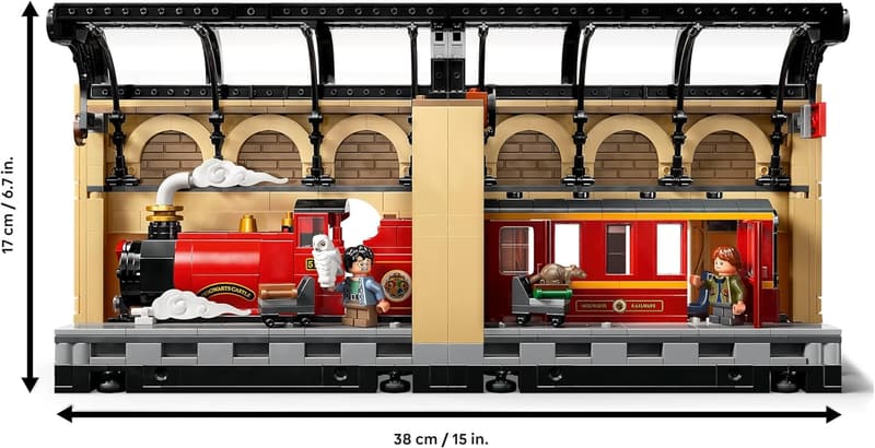 LEGO Harry Potter Hogwarts Express Buchstütze mit Minifiguren – Geschenk für Fans ab 10 Jahren