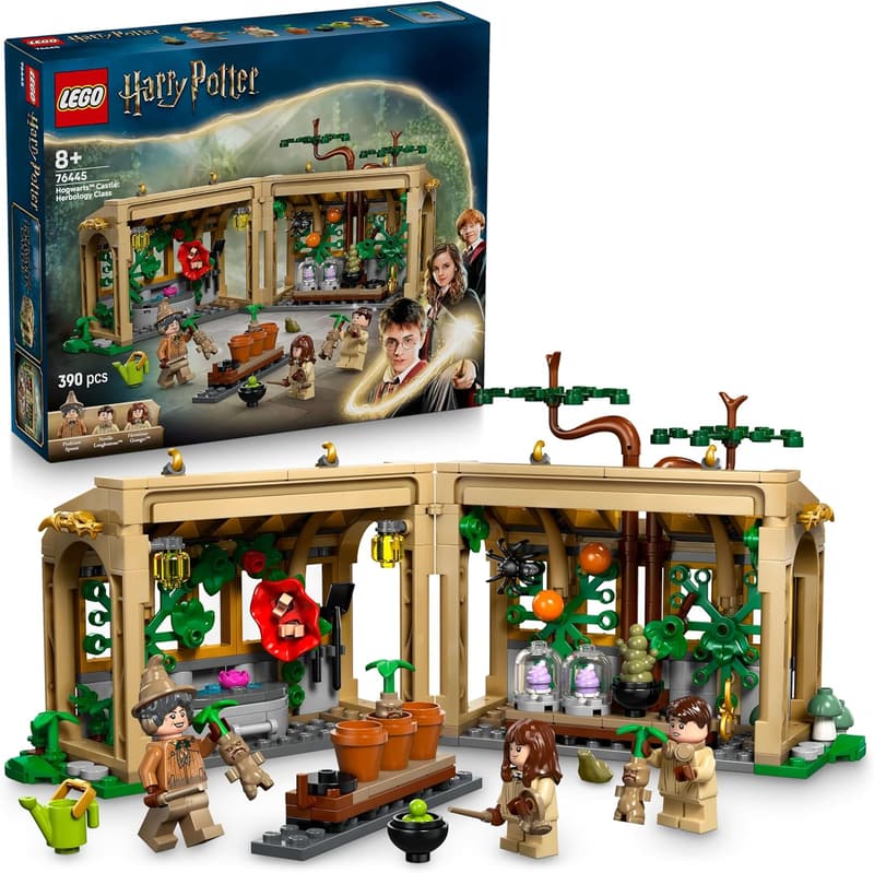 LEGO Harry Potter Kräuterkundeunterricht in Schloss Hogwarts – Spielset für Kinder ab 8 Jahren