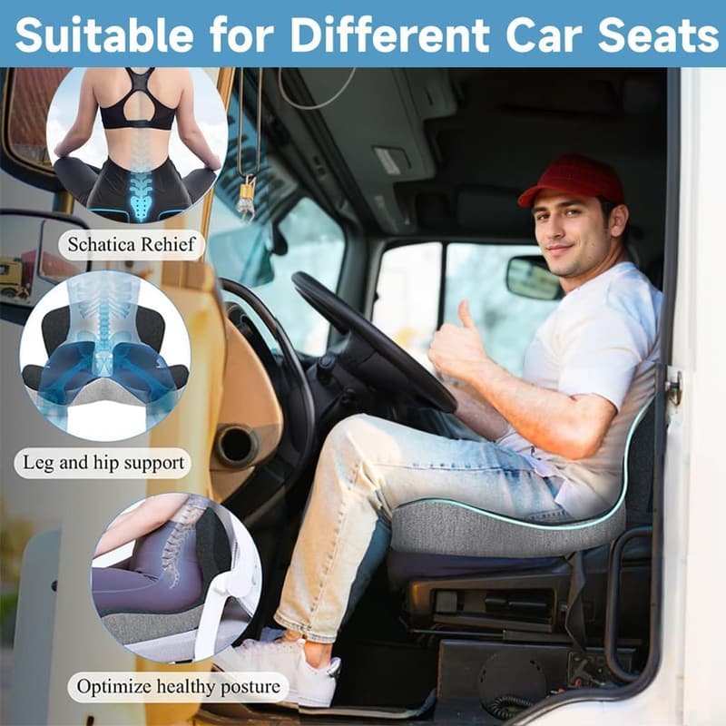 Ergonomisches Memory-Schaum Sitzkissen für LKW-Fahrer und Büroangestellte