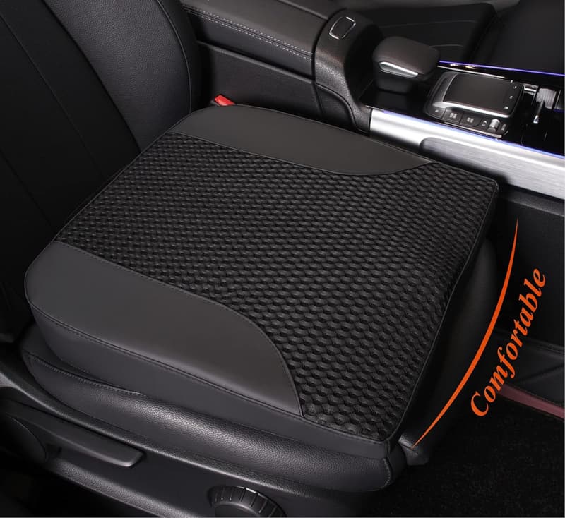 Memory Foam Autositzkissen – Ergonomisch, schmerzlindert, schwarz