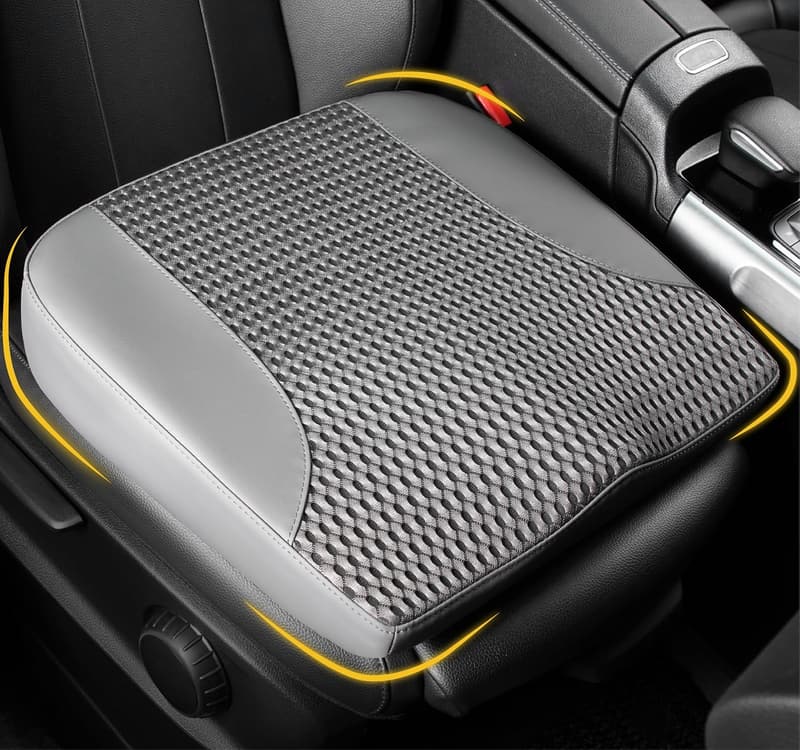 Memory Foam Autositzkissen für Ischias-Schmerzlinderung - Dunkelgrau