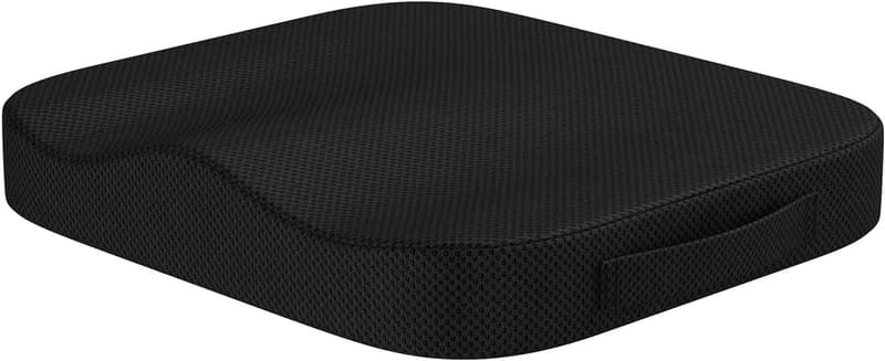 Orthopädisches Sitzkissen aus Memory Foam für Erwachsene - Wellness Schwarz