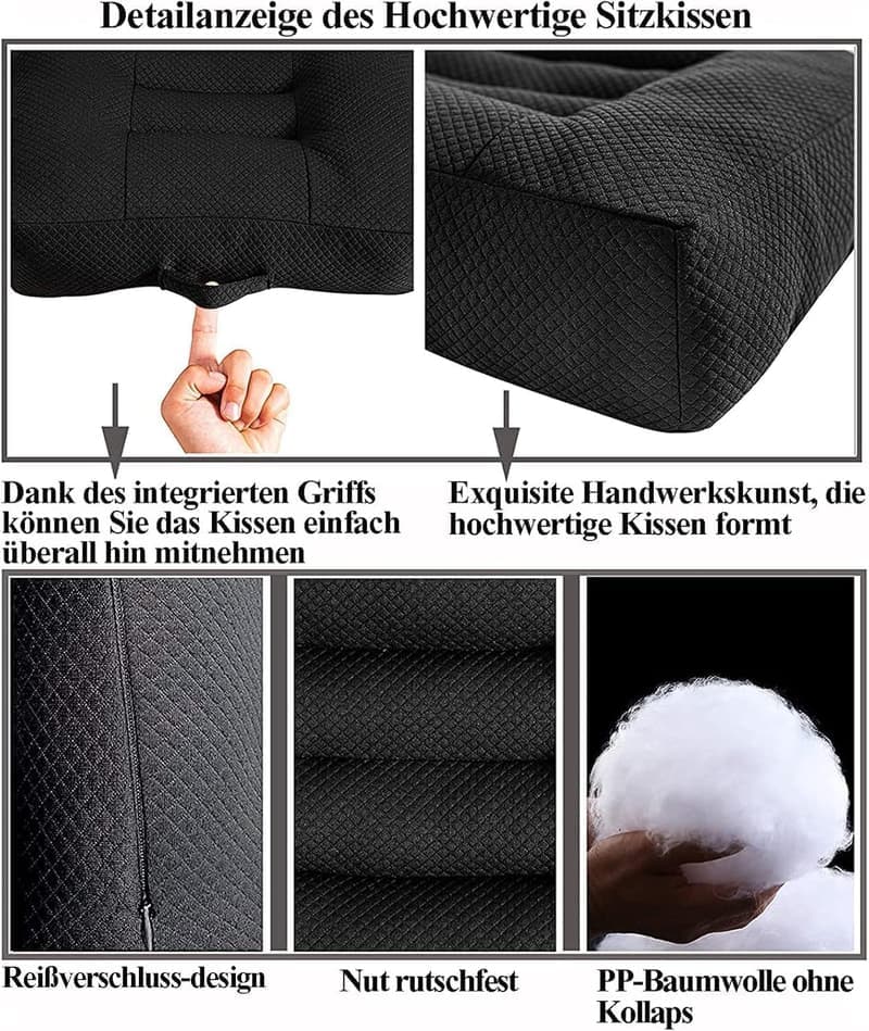 Ergonomisches Memory-Schaum Sitzkissen für Erwachsene und Kinder