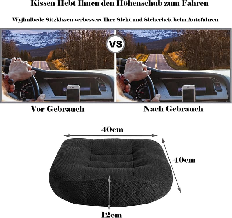 Ergonomisches Sitzkissen aus Polyester, 40x40 cm, für Stühle und Büro