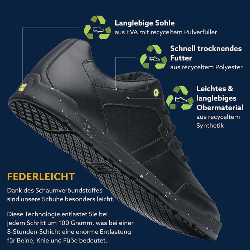 Rutschfeste, wasserabweisende Damenschuhe Liberty ECO