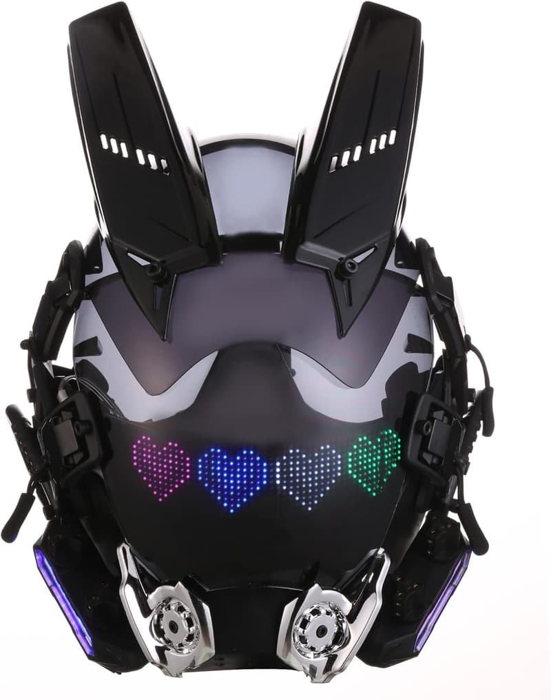 Cyberpunk Helm für Erwachsene - Futuristische Techwear Maske für Cosplay