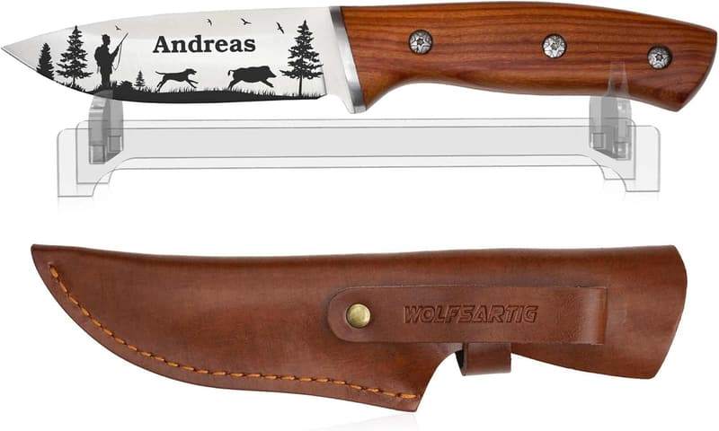 Personalisierte Jagdmesser mit Gravur für Männer - Geschenk für Jäger