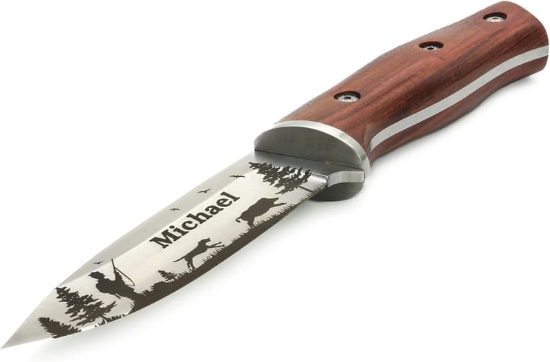 Personalisierte Jagdmesser mit Gravur für Männer - Geschenk für Jäger