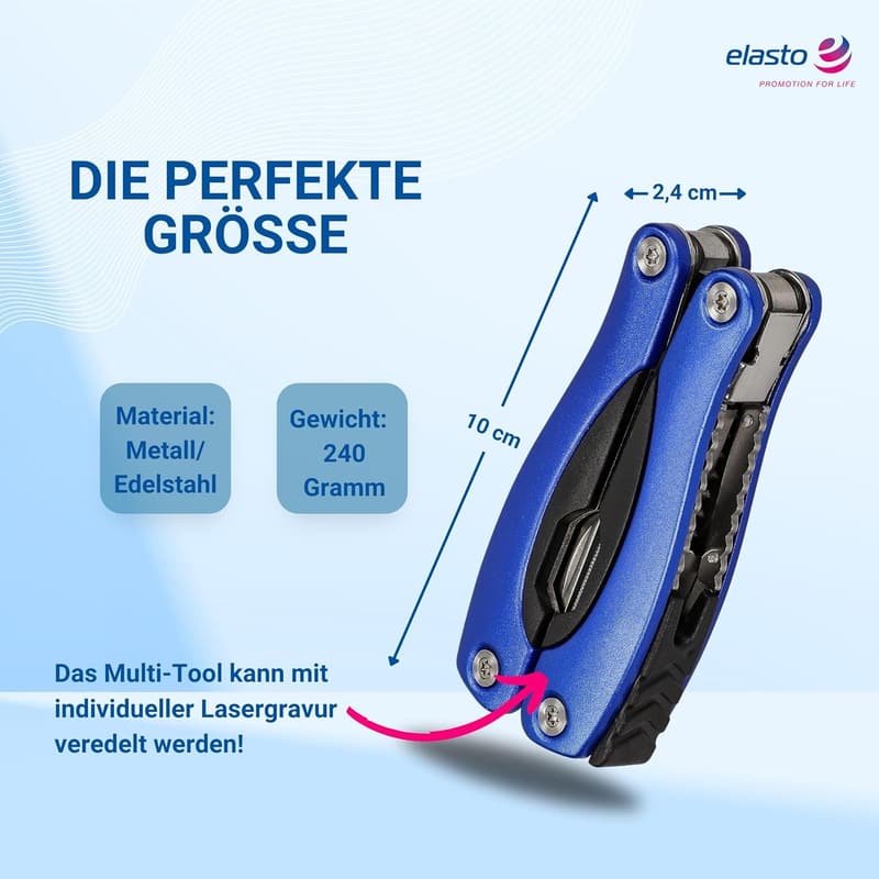 Personalisierter 8in1 Edelstahl Multitool für Männer zum Vatertag