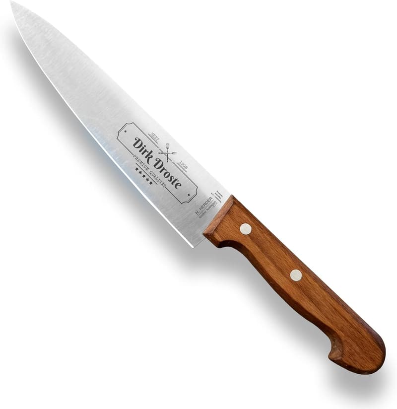 Personalisierte Kochmesser mit Gravur – 20 cm Spezialstahlklinge, Made in Germany
