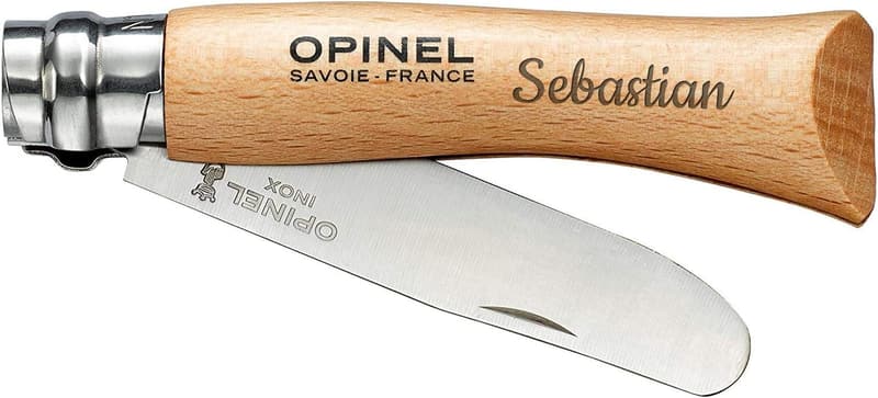 Personalisierbares OPINEL Schnitzmesser für Kinder - Hochwertige Lasergravur
