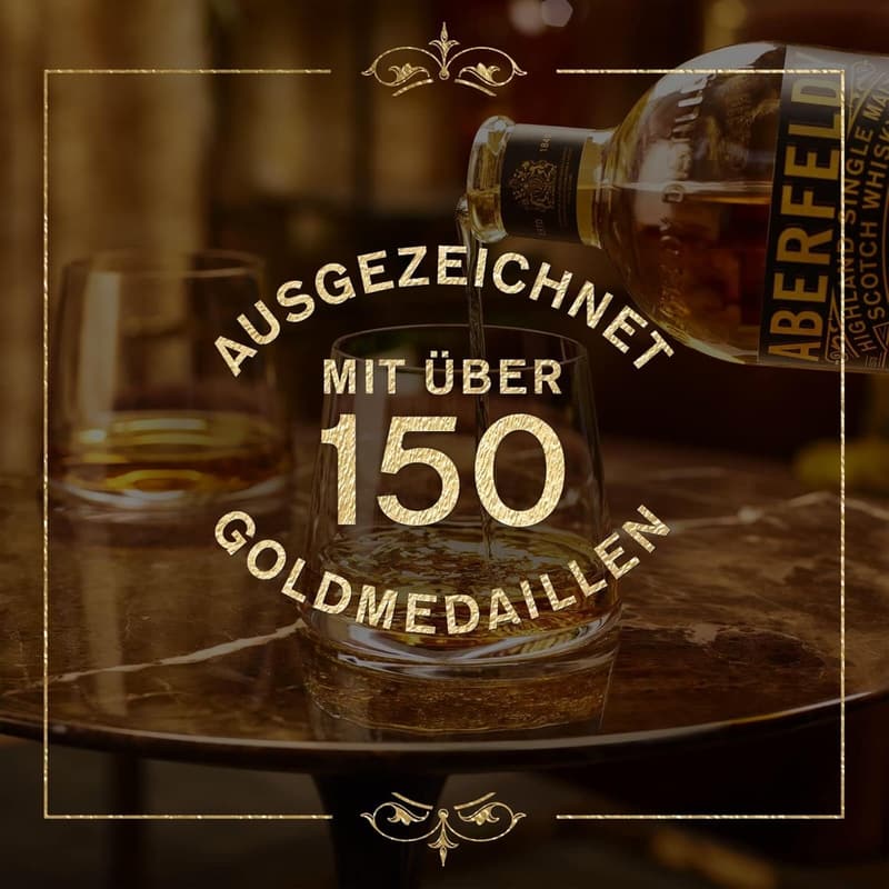 Aberfeldy 12 Jahre Single Malt Whisky in Goldbarren-Dose, 40 Vol.%
