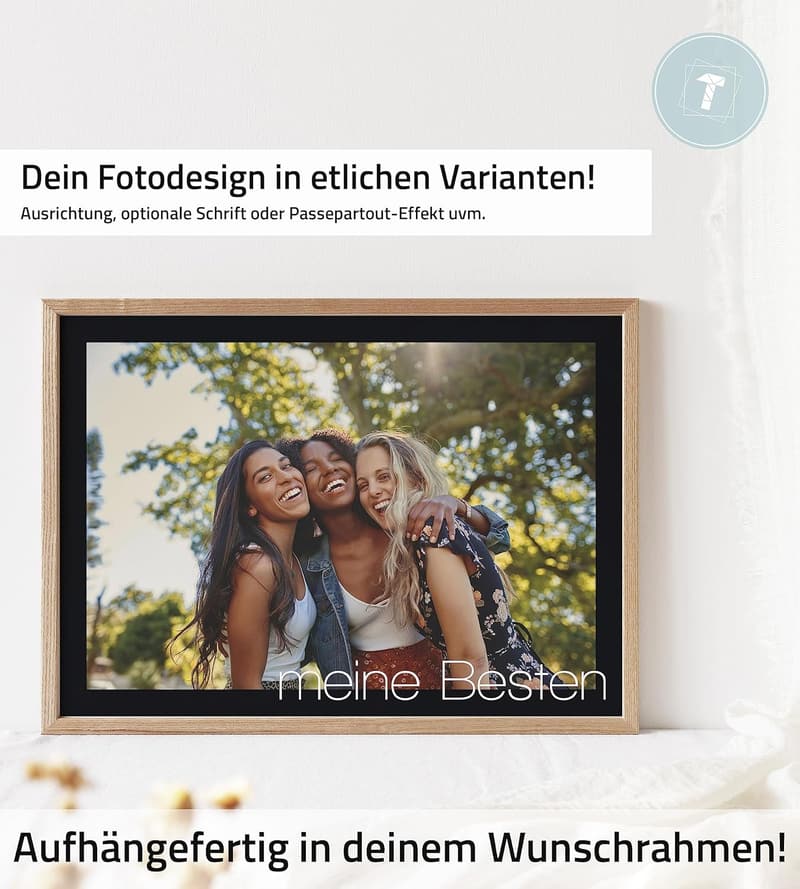 Personalisierter Fotodruck A5 im Bilderrahmen für jede Gelegenheit