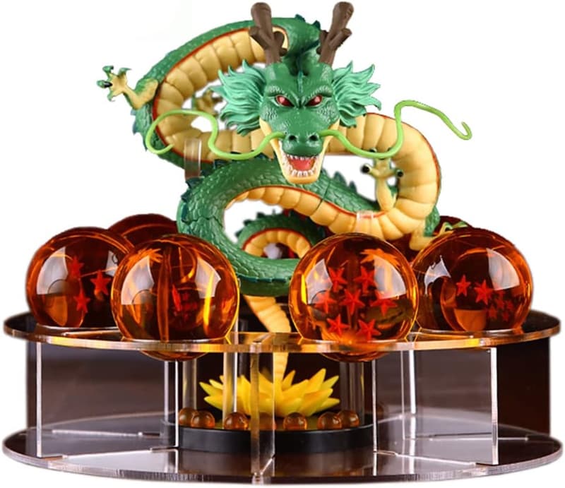 Shenron Actionfigur Set mit 7 Kristallkugeln – 4,2 cm