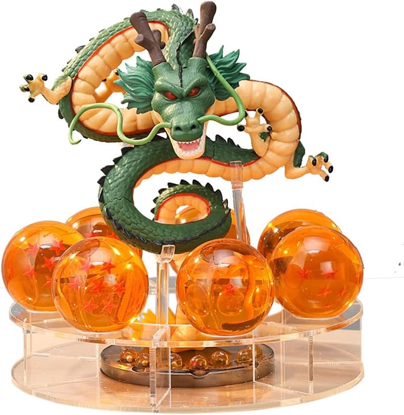Shenron Harzfigur mit 7 Dragon Balls – Dekoration für Geburtstagsgeschenke