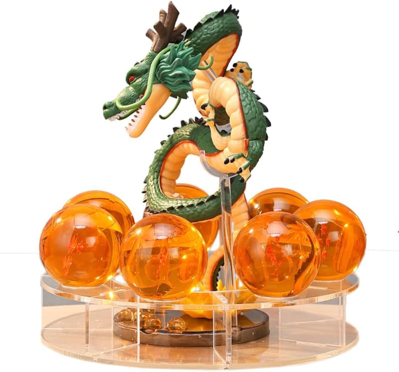 Shenron Harzfigur mit 7 Dragon Balls – Dekoration für Geburtstagsgeschenke