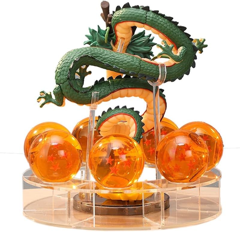 Shenron Harzfigur mit 7 Dragon Balls – Dekoration für Geburtstagsgeschenke
