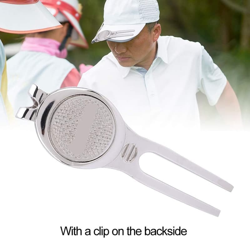 Klappbares Golf Divot Tool mit Magnetmarker aus Zinklegierung