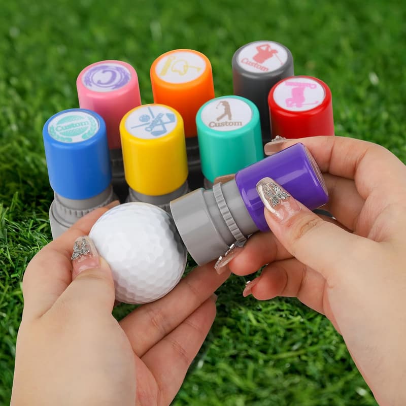 Personalisierter Golfball-Stempel mit Monogramm für Golfer