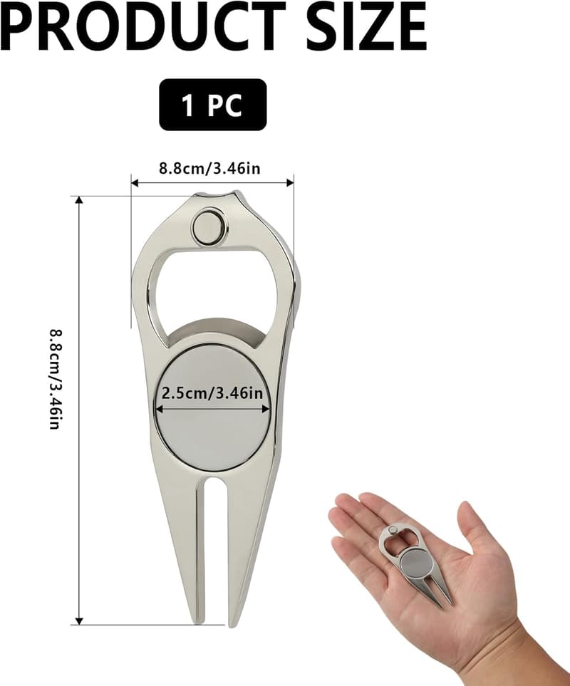 Vidsmow Golf Pitchgabel mit herausnehmbarem Marker, ergonomisch
