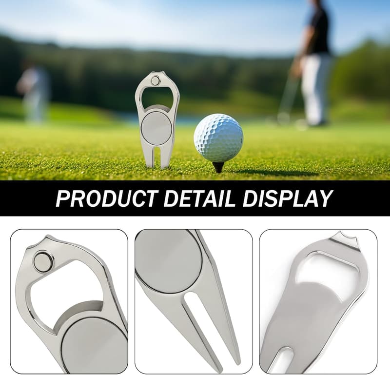 Vidsmow Golf Pitchgabel mit herausnehmbarem Marker, ergonomisch