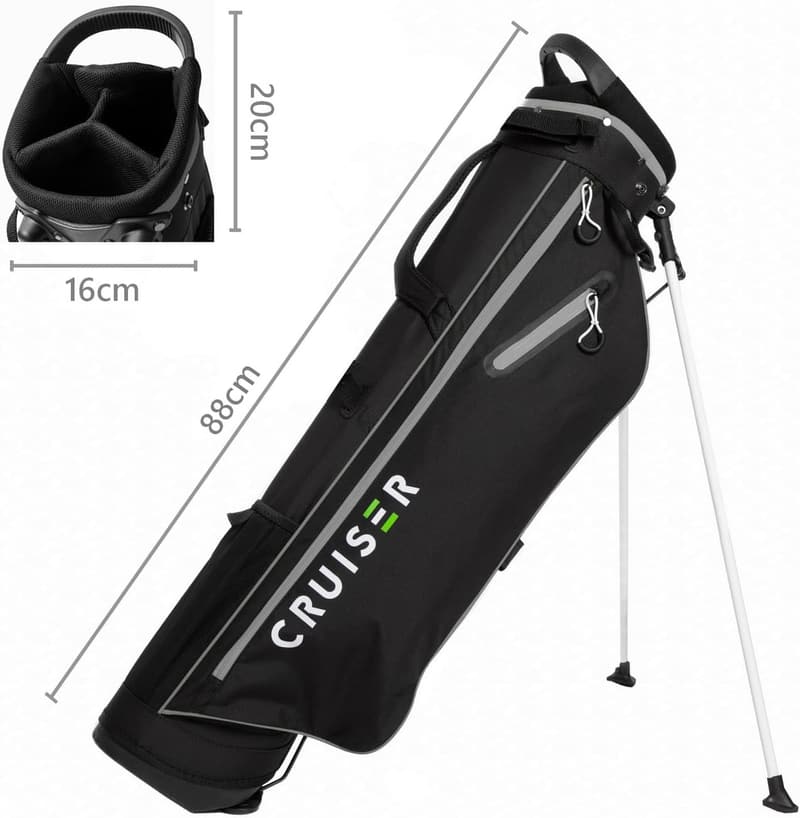 Superleichte Golftasche CR-Lite mit gepolstertem Doppelschultergurt (1,5 kg)