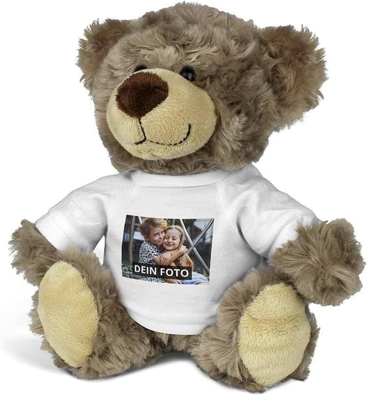 Personalisierter Teddy Bodo – Stofftier mit Foto/Text – 24cm – Geschenk