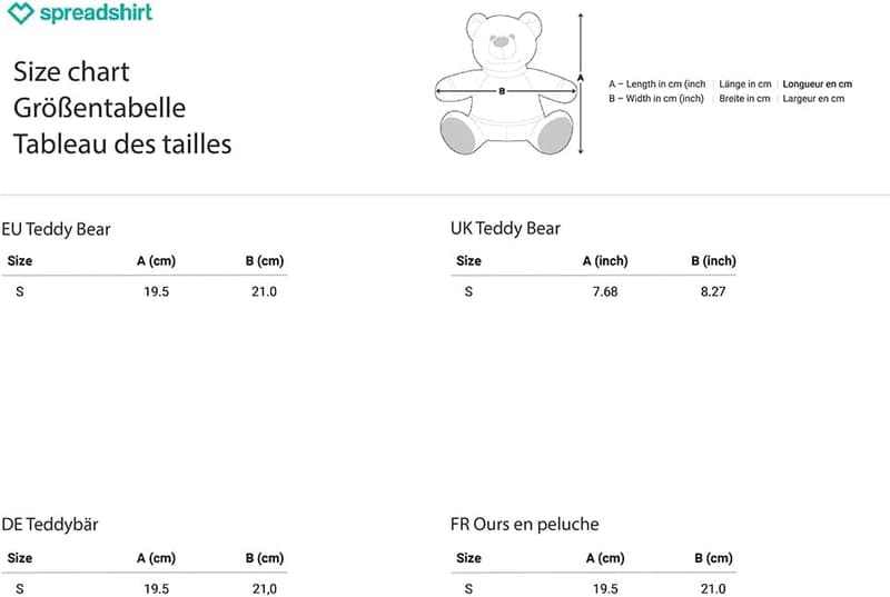 Personalisierbarer Teddy mit Foto und Text für Kinder