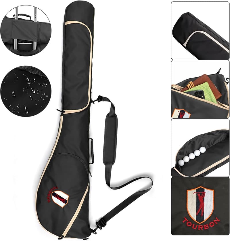 Faltbare tragbare Golftasche aus Nylon für Golfschläger und Reisen