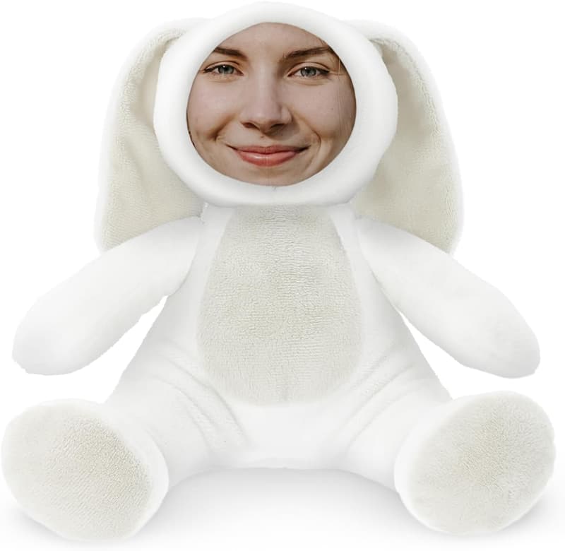 Personalisierte Foto-Kuscheltier-Geburtstagsgeschenk (30 cm) für Paare