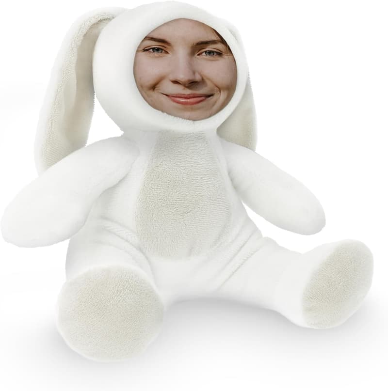 Personalisierte Foto-Kuscheltier-Geburtstagsgeschenk (30 cm) für Paare