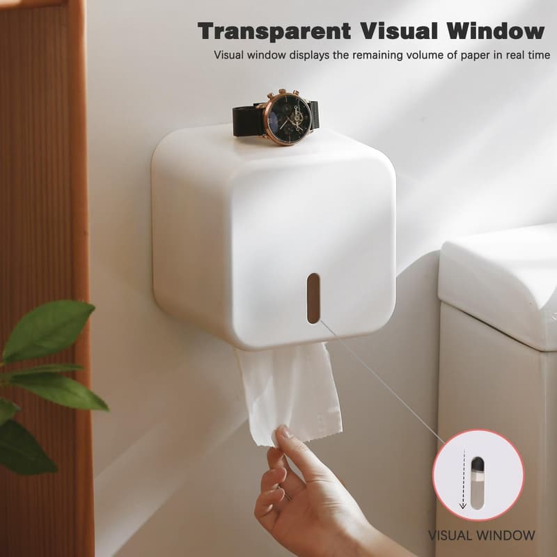 Selbstklebender Toilettenpapierhalter für Badezimmer, wasserdicht & katzenfest