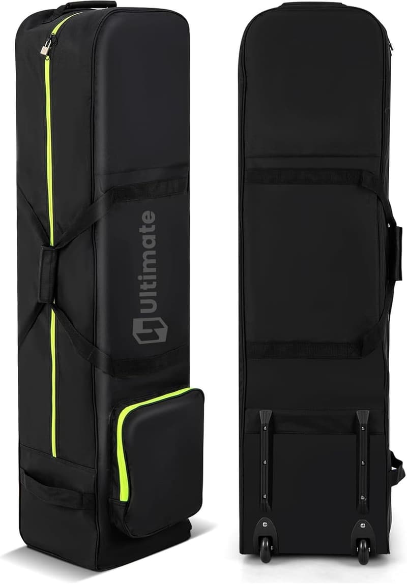 Faltbare Golf-Reisetasche mit Rollen für Flugreisen, 31,5 x 25,5 x 128 cm