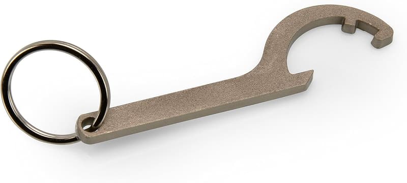 Feuerwehr Schlüsselanhänger und Flaschenöffner in Kupplungsform 83x21mm