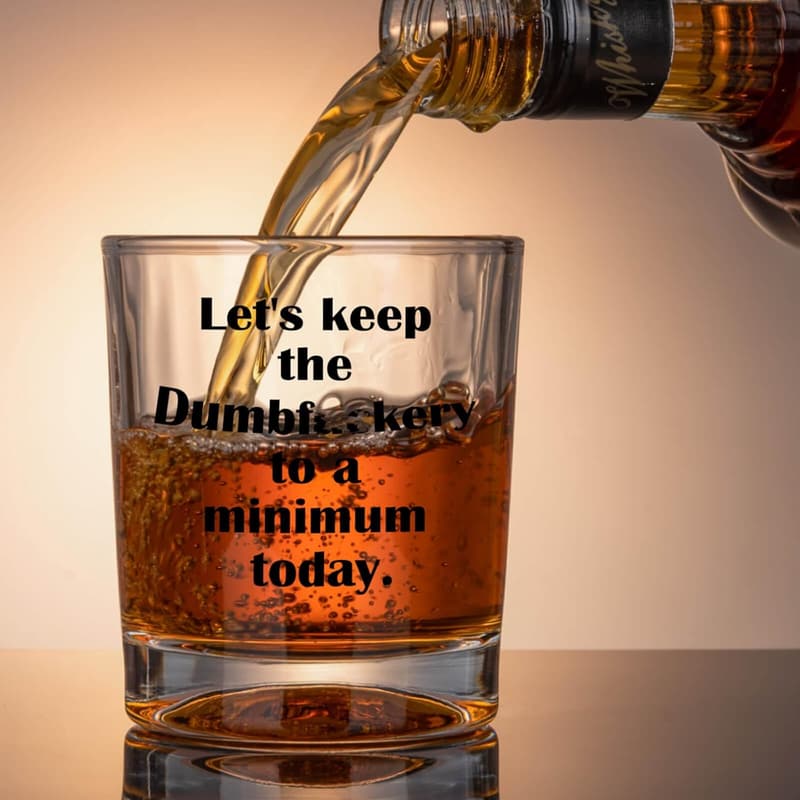 Funny Whiskey Glasses - Perfect Gifts for Men and Father's Day