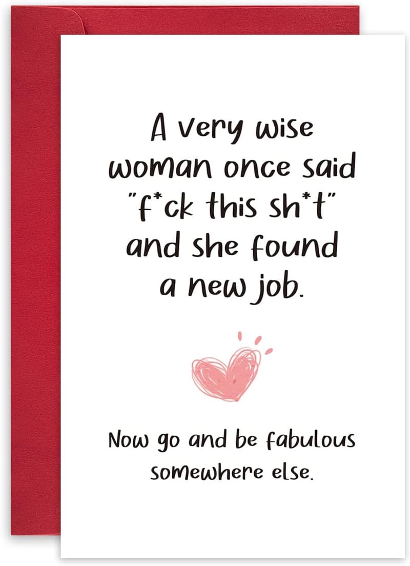 New Job Congrats Card for Bestie or Coworker