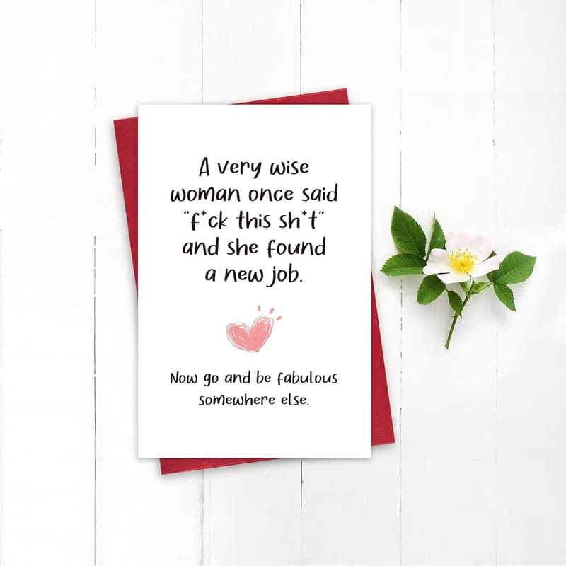 New Job Congrats Card for Bestie or Coworker