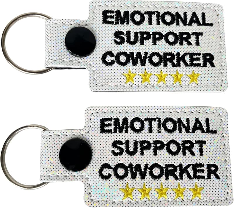 Christmas Emotional Support Keychain for Coworkers