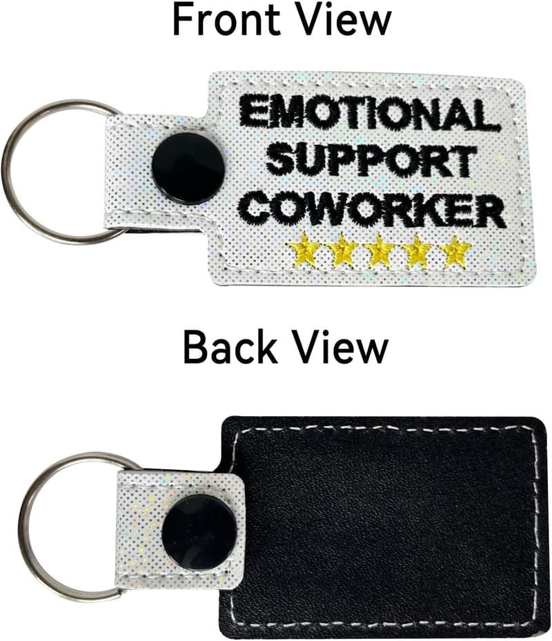 Christmas Emotional Support Keychain for Coworkers