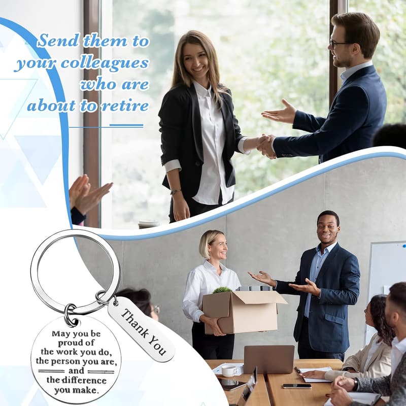 Employee Appreciation Keychain Gift Set - 16 Pcs