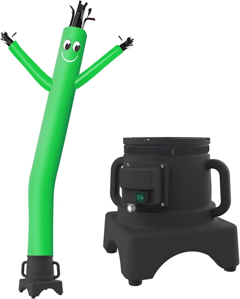 Inflatable Waving Man Dancer with Blower - 8FT Green