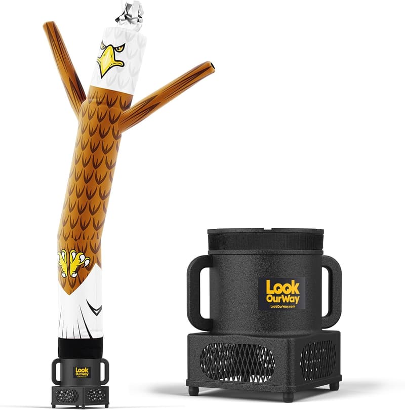 Eagle Inflatable Tube Man - 7ft Weather-Resistant Advertising Mascot