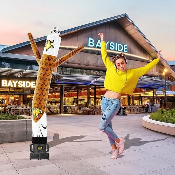 Eagle Inflatable Tube Man - 7ft Weather-Resistant Advertising Mascot