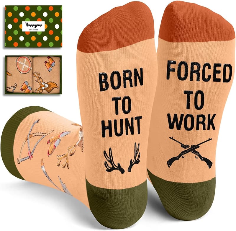 Outdoorsman Funny Socks for Men & Women - Christmas Gift