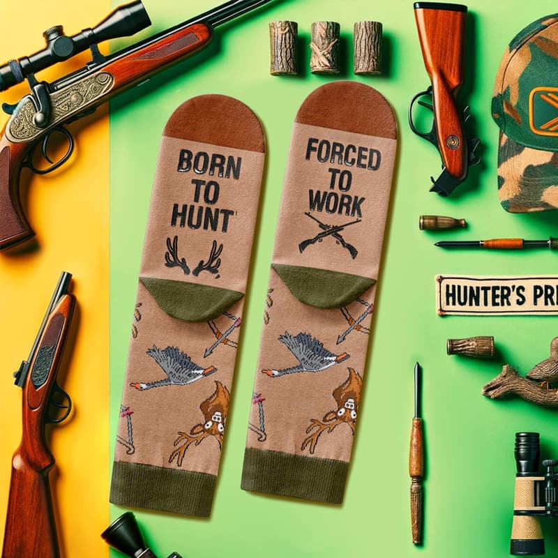 Outdoorsman Funny Socks for Men & Women - Christmas Gift