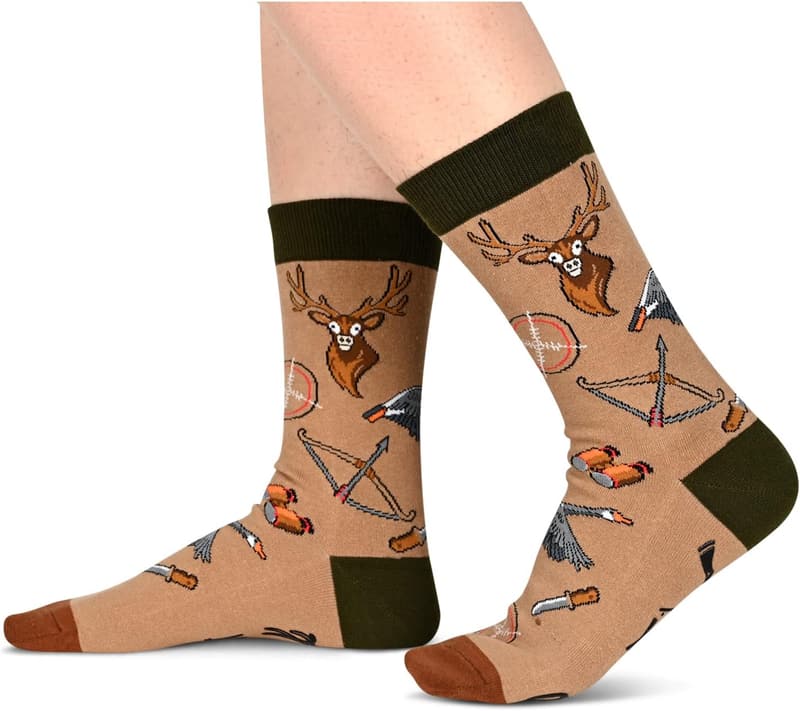 Outdoorsman Funny Socks for Men & Women - Christmas Gift