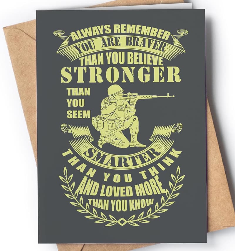 Inspirational Card for Veterans with Envelope