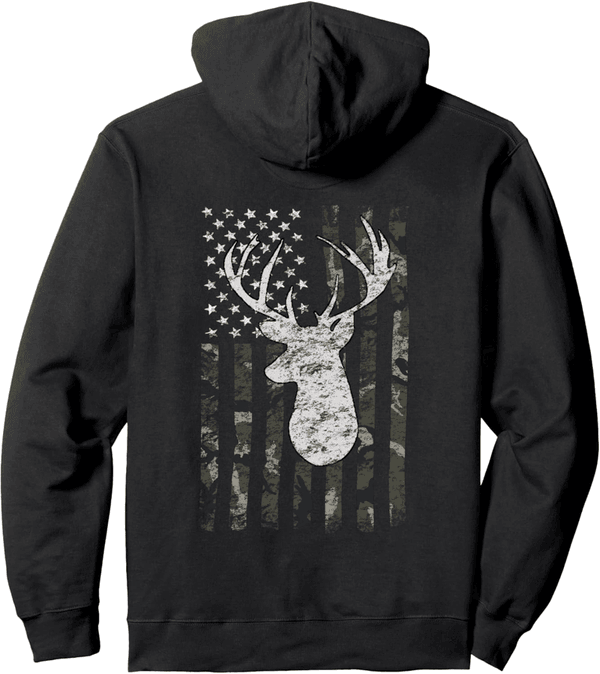 American Flag Camo Hoodie for Deer Hunters